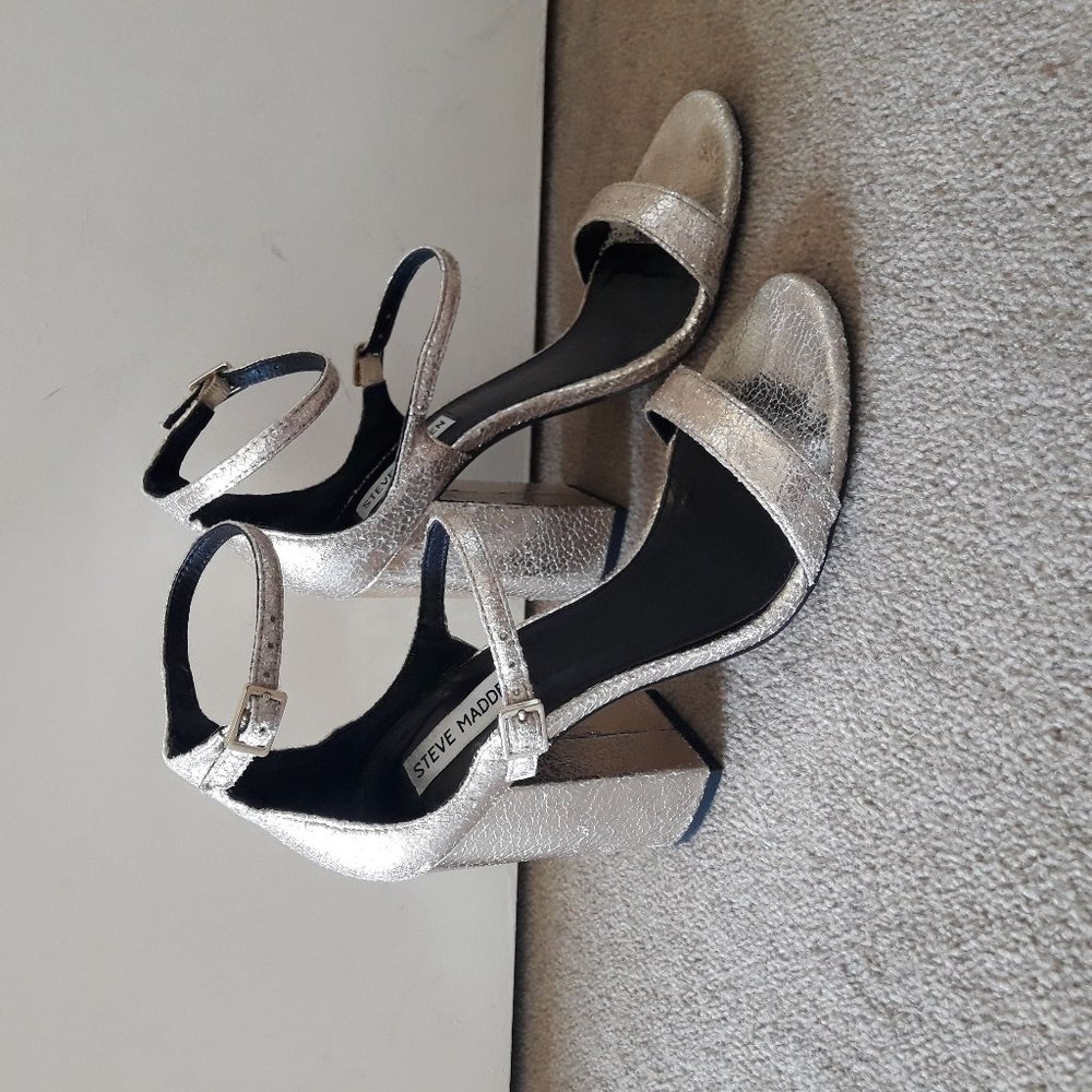 Steve Madden Gold Strappy Heels